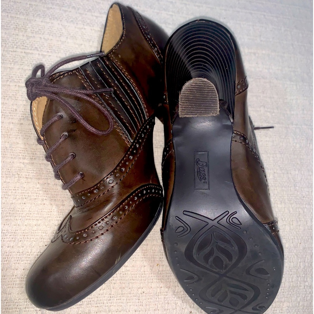 HEELS - Bass - Lucia - Brown - Lace-Up - Size 9